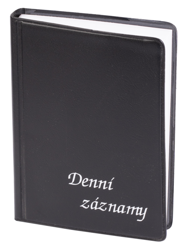 Denní záznamy A6 UNI černé