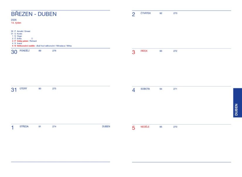 Náplň do kroužkového diáře 723
