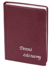 Denní záznamy A6 UNI bordó