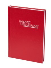 Denní záznamy A5 UNI červené