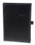 Týdenní diář A5 Erba černý/béžově obšitý