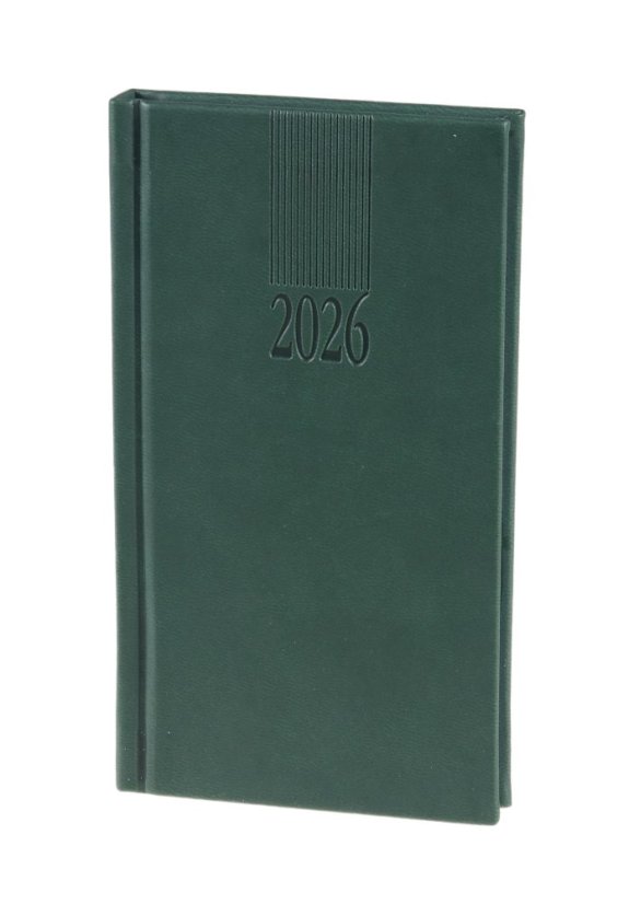 Týdenní kapesní diář A6 Vivella zelený