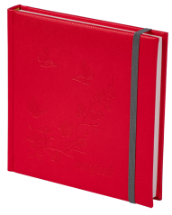 Notes Q4 s gumičkou červený