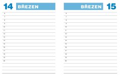 Denní záznamy A6 UNI černé