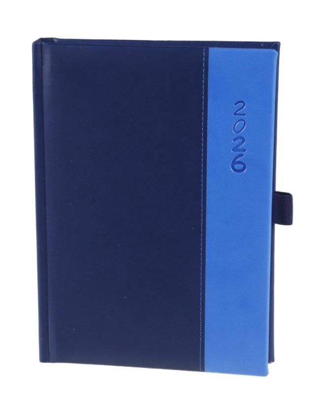 Týdenní diář A5 Variace modrý/světle modrý