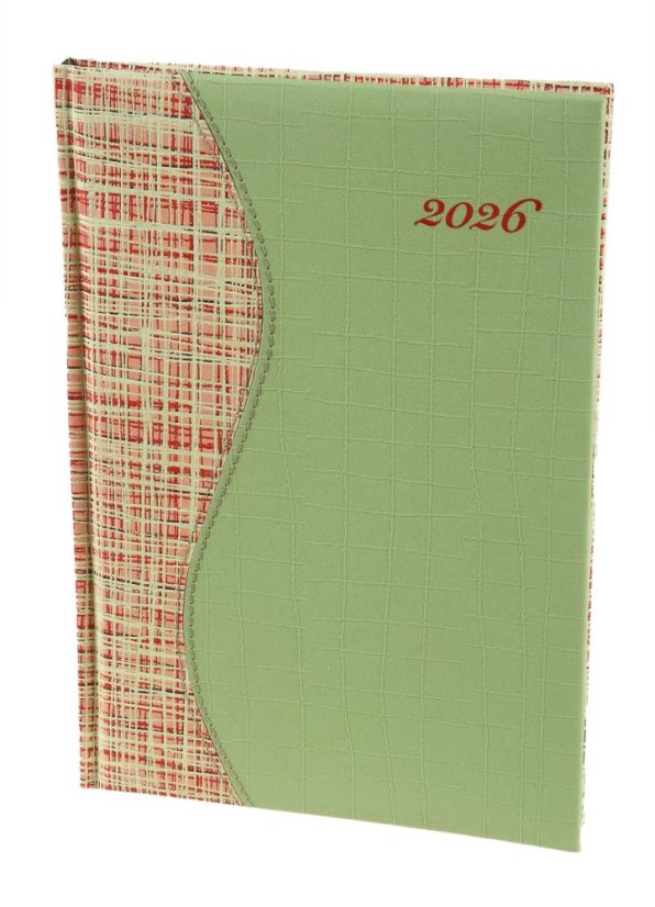 Týdenní diář B5 Sigma oranžový/zelený