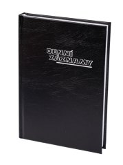 Denní záznamy A5 UNI černé