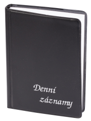 Denní záznamy A6 UNI černé