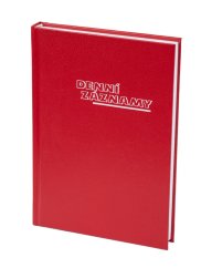 Denní záznamy A5 UNI červené