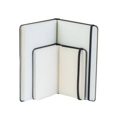 Poznámkový blok s gumičkou A6 černý