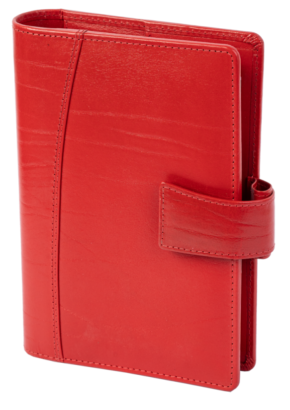 Týdenní organizér A7 Elegant červený