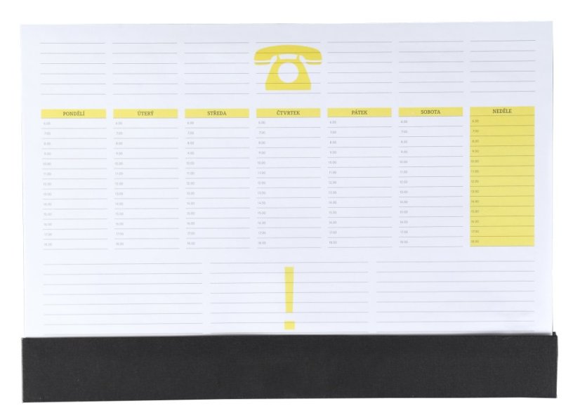 Plánovací stolní mapa A3 černá