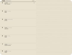 Týdenní poznámkový diář Trend černý