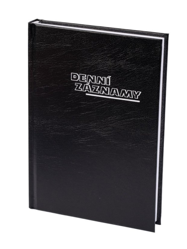 Denní záznamy A5 UNI černé