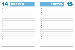 Denní záznamy A6 UNI černé