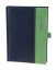 Denní diář A5 Variace tmavě modrý/zelený