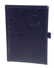 Týdenní diář A5 Erba modrý/modře obšitý