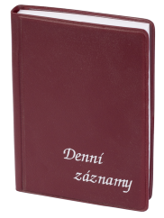 Denní záznamy A6 UNI bordó