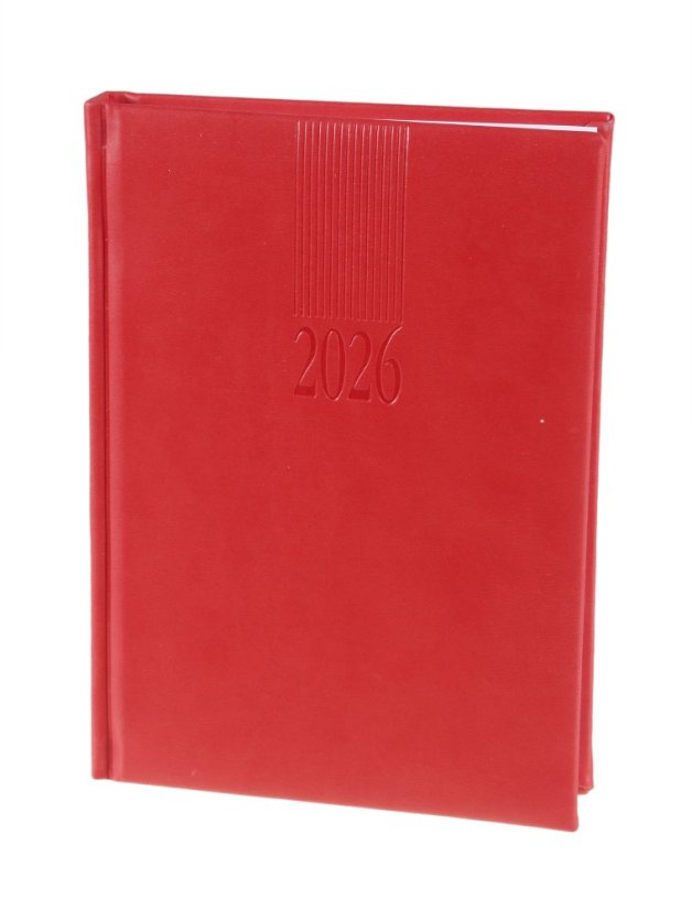 Týdenní diář B5 Vivella červený