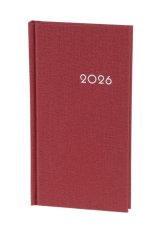 Týdenní kapesní diář A6 Nomad červený